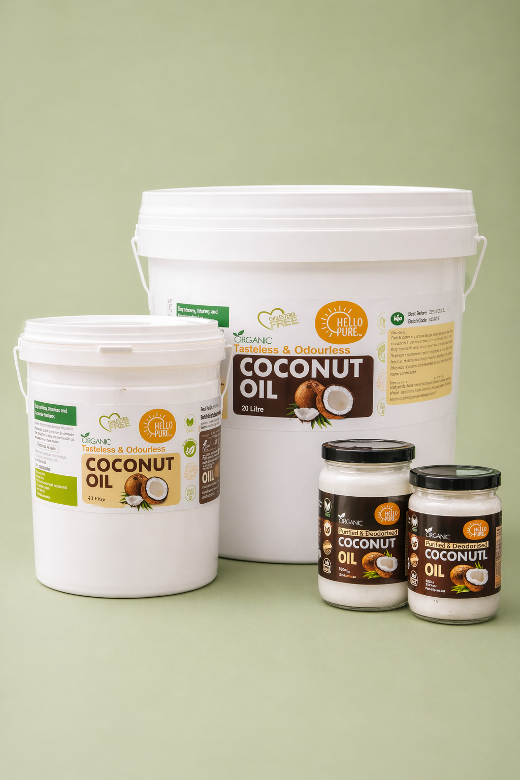 Organic Tasteless, Odourless (RBD) Coconut Oil